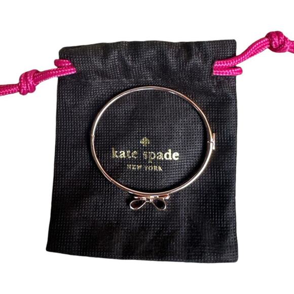 Kate Spade Gold Bow Skinny Bangle Women's Bracelet Jewelry - Picture 3 of 6
